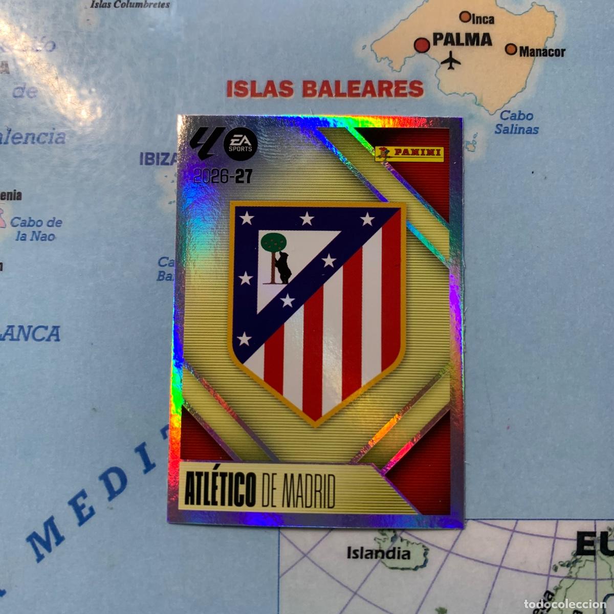 Cartes &agrave; collectionner de Football: Escudo del Atl&eacute;tico de Madrid n&uacute;mero 1 cromo liga este 26-27 2026-2027