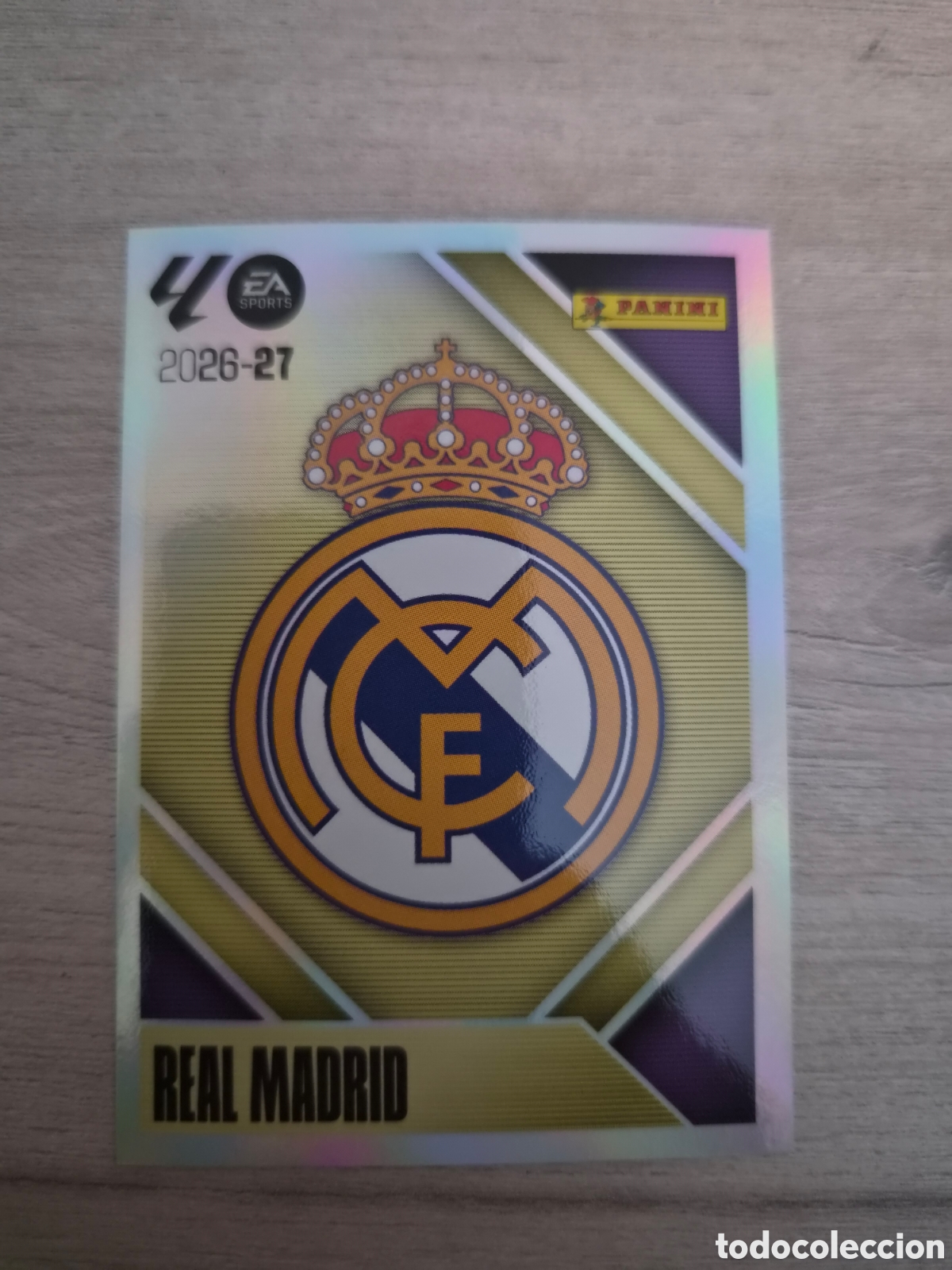 Cartes &agrave; collectionner de Football: N&deg;1 Real Madrid Escudo Liga Este 26/27