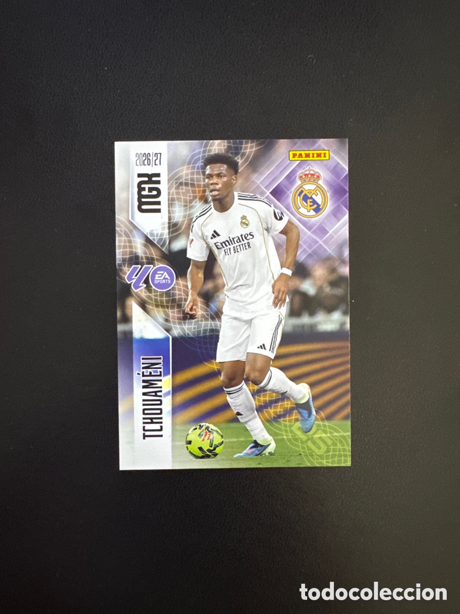 Figurine di Calcio: TCHOUAMENI REAL MADRID NUMERO 225 MEGACRACKS 2026 2027