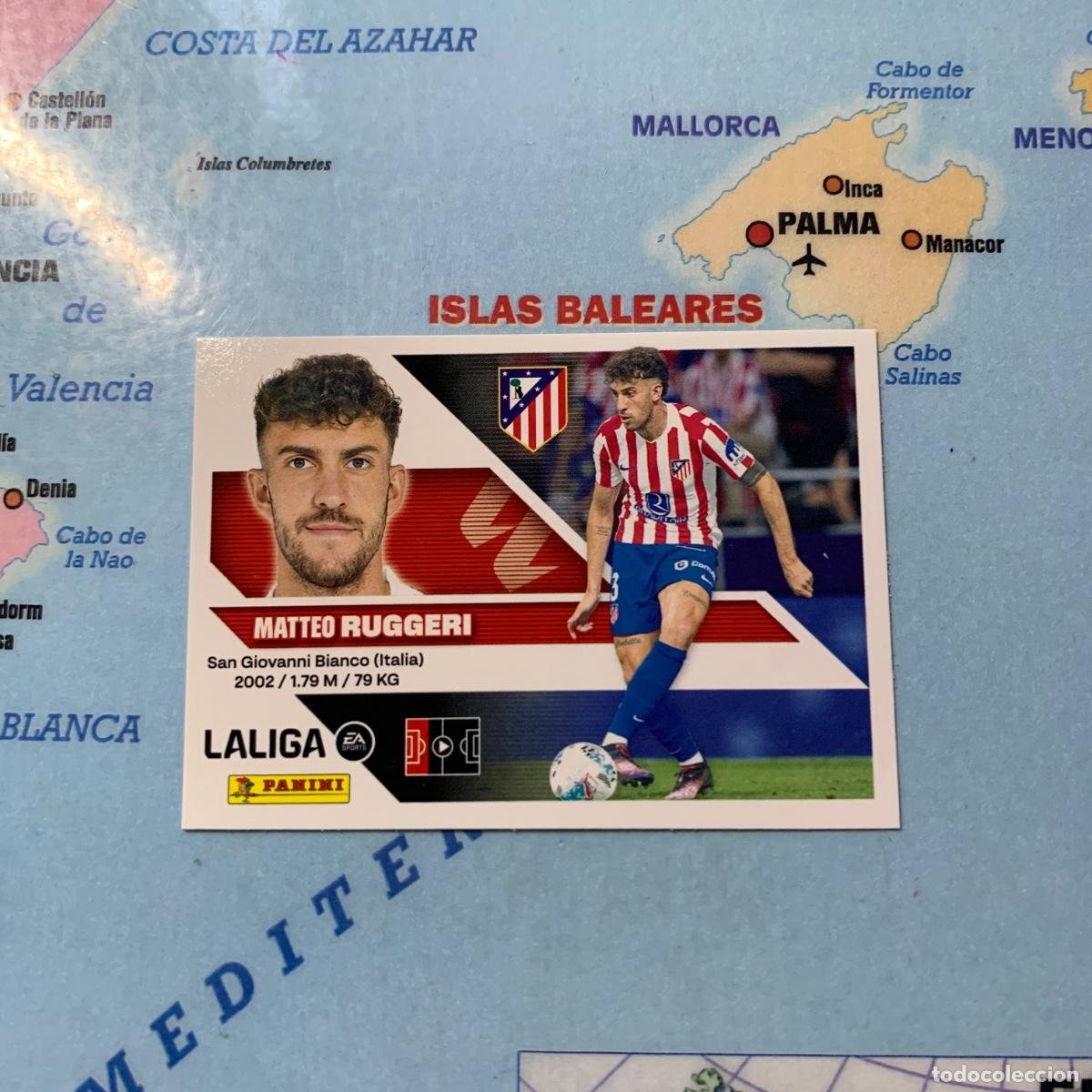 Cromos de f&uacute;tbol: Ruggeri n&uacute;mero 10 del Atl&eacute;tico de Madrid cromo liga este 26-27 2026-2027