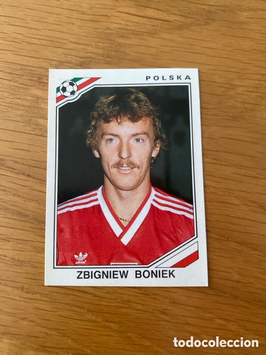 Cromos de f&uacute;tbol: Cromo panini mundial Mexico 86 n&uacute;mero 376 Boniek - Sticker album world cup 1986