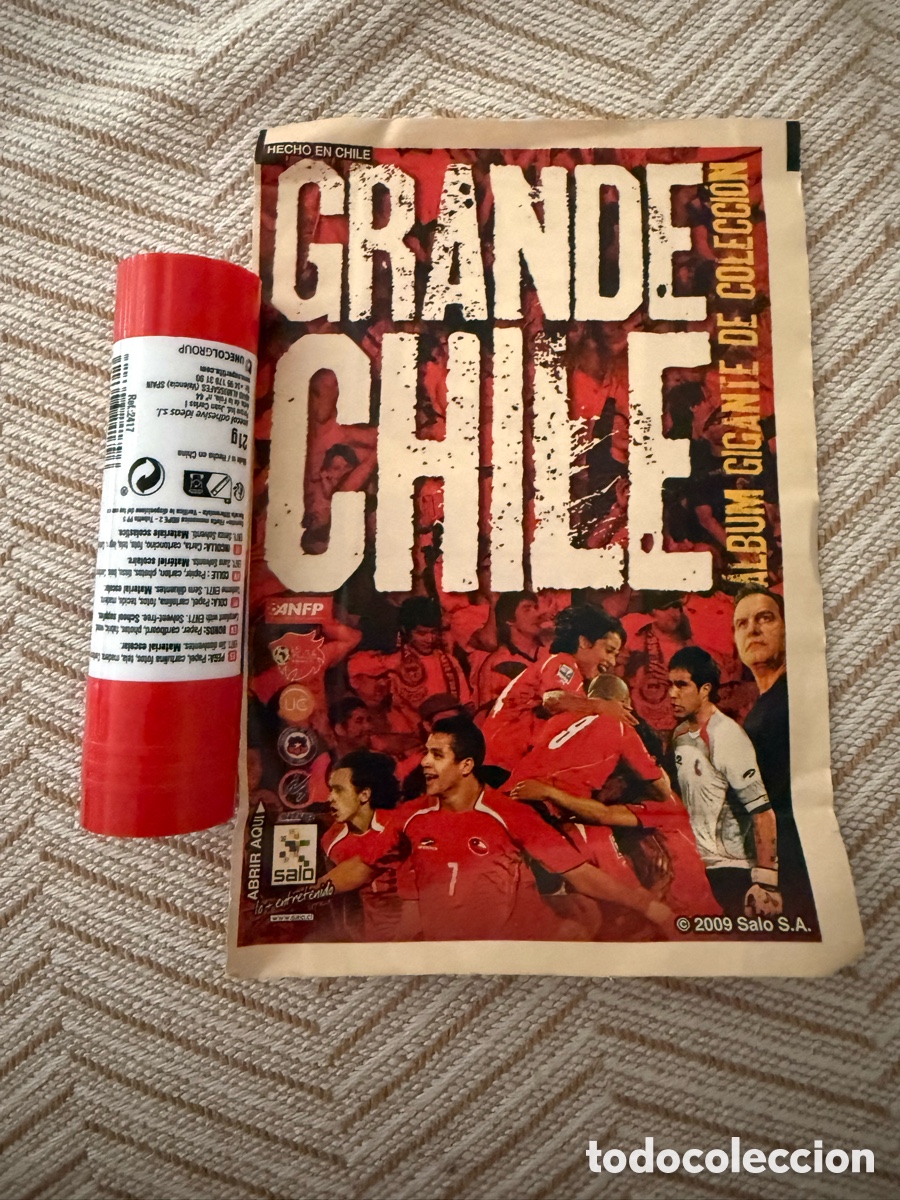 Cromos de f&uacute;tbol: Sobre sin abrir grande, Gigante de Colecci&oacute;n &rdquo;Grande Chile&rdquo;