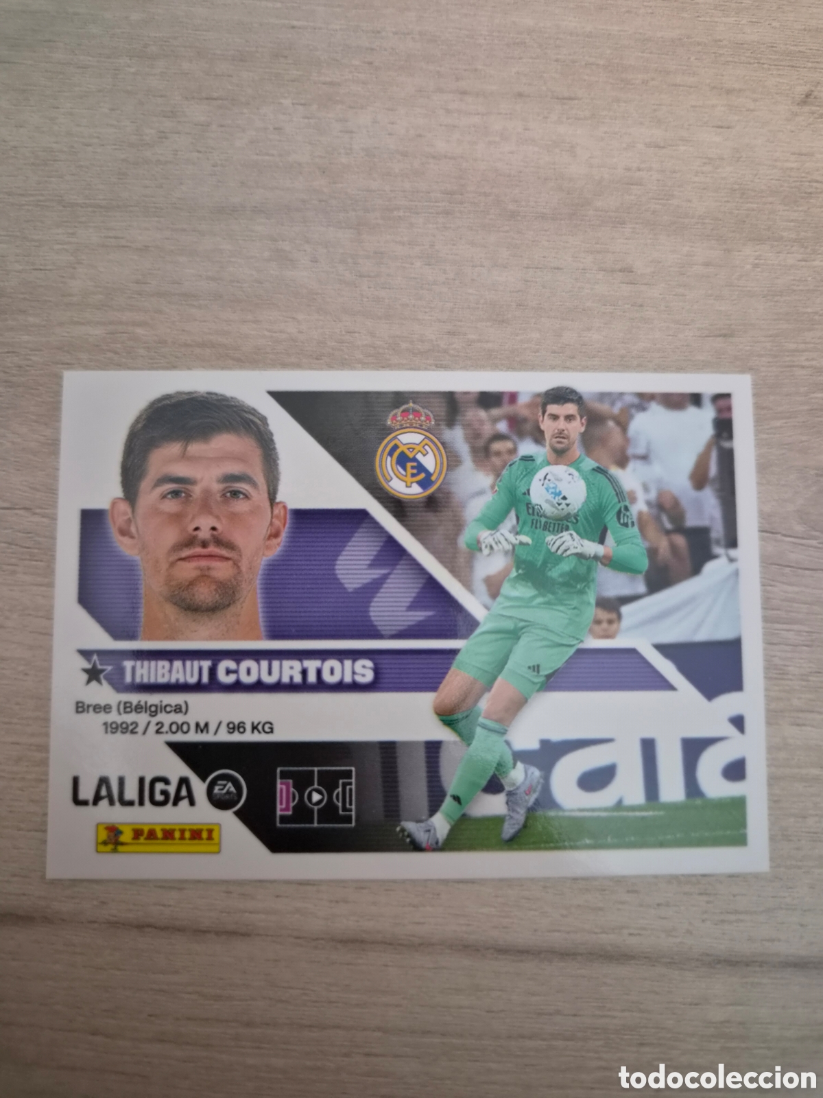 Cromos de f&uacute;tbol: N&deg;2 Real Madrid Courtois Liga Este 26/27
