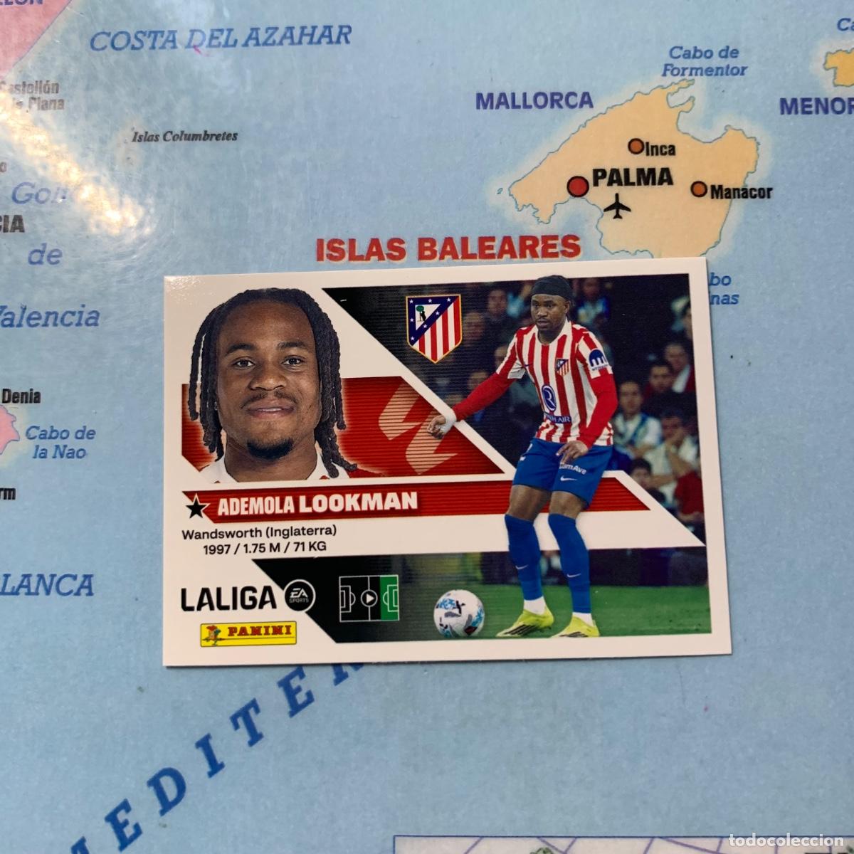 Cromos de f&uacute;tbol: Lookman n&uacute;mero 18 del Atl&eacute;tico de Madrid cromo liga este 26-27 2026-2027