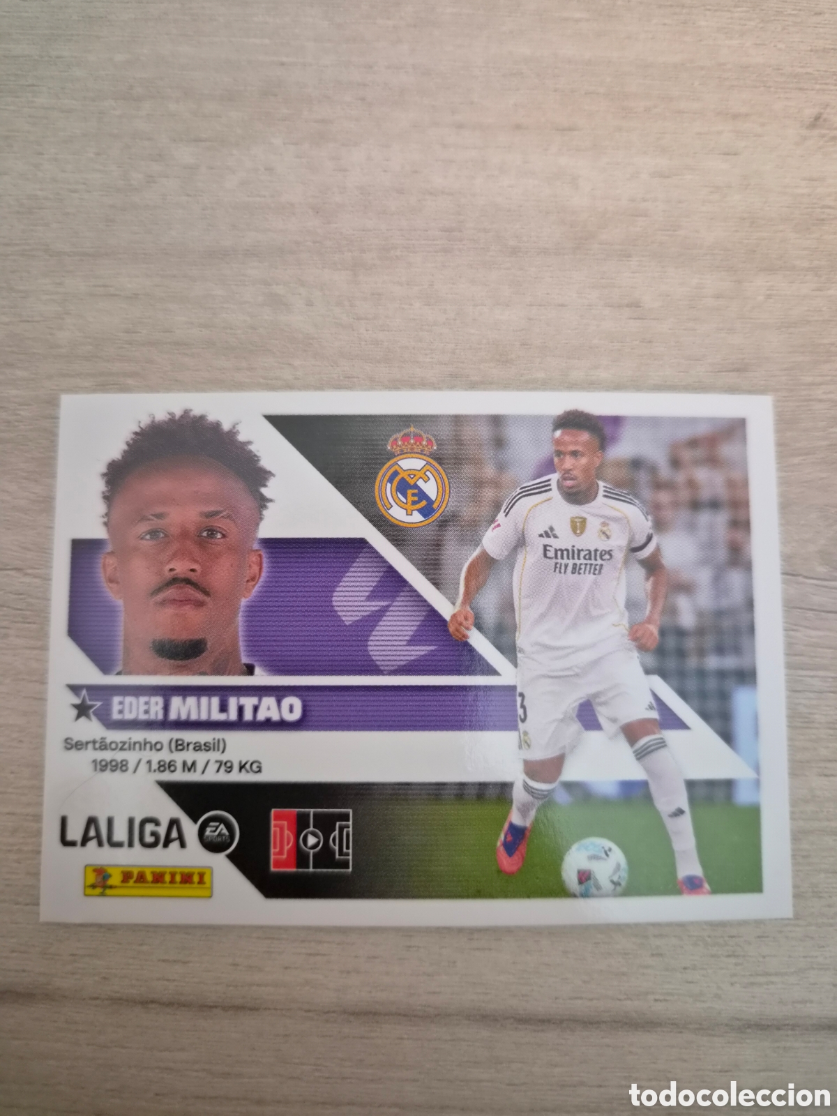 Cartes &agrave; collectionner de Football: N&deg;6 Real Madrid Militao Liga Este 26/27