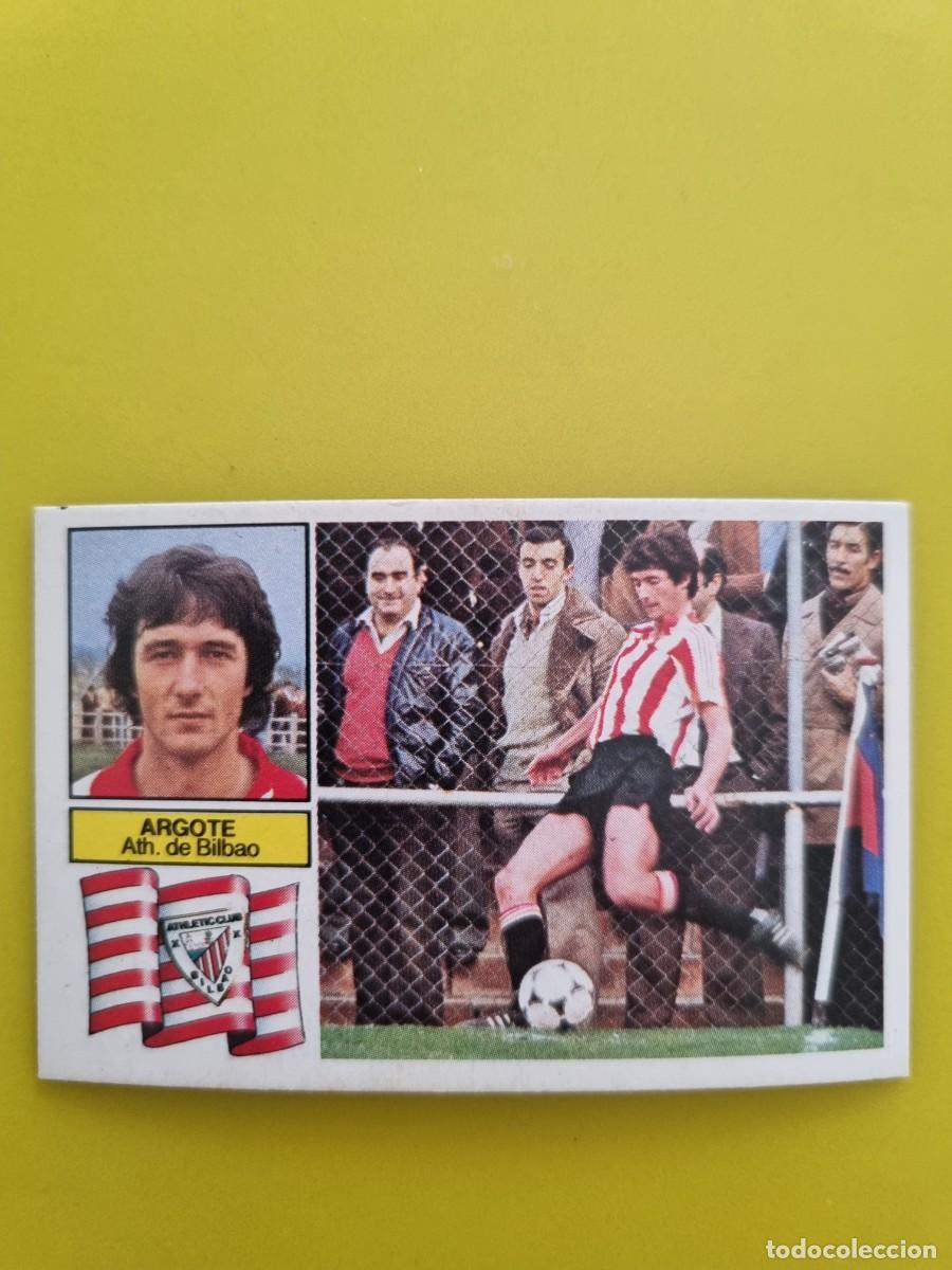 Cromos de f&uacute;tbol: CROMO FUTBOL LIGA ESTE ARGOTE ATH DE BILBAO NUNCA PEGADO SIN PEGAR 82 83 1982 1983 AR826