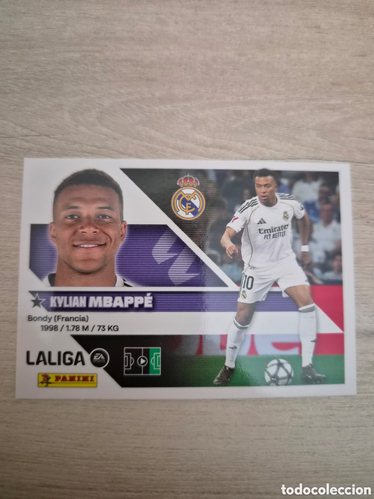 Cromos de f&uacute;tbol: N&deg;20 Real Madrid Mbappe Liga Este 26/27