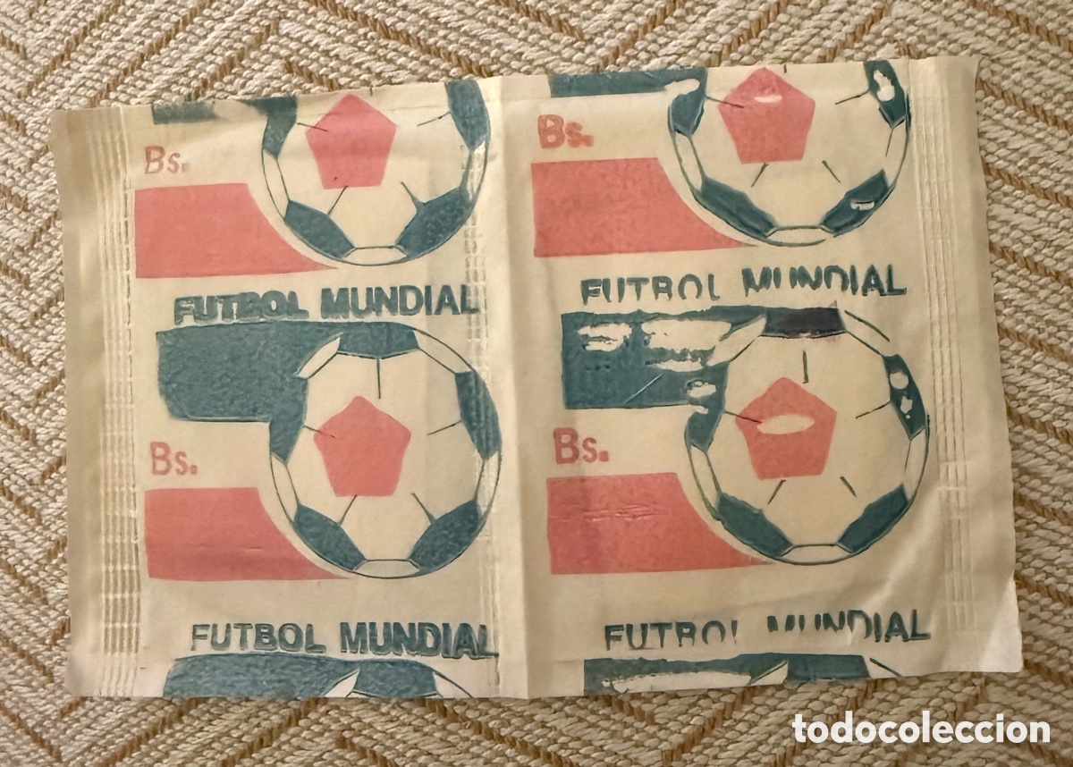 Cromos de f&uacute;tbol: Sobre sin abrir F&uacute;tbol Mundial de Reyauca para el Mundial de M&eacute;xico 1986.