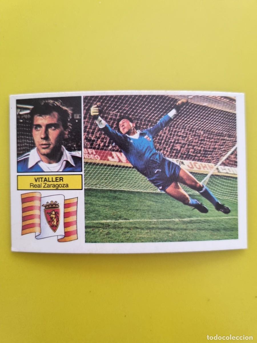 Cromos de f&uacute;tbol: CROMO FUTBOL LIGA ESTE VITALLER REAL ZARAGOZA NUNCA PEGADO SIN PEGAR 82 83 1982 1983 AR826