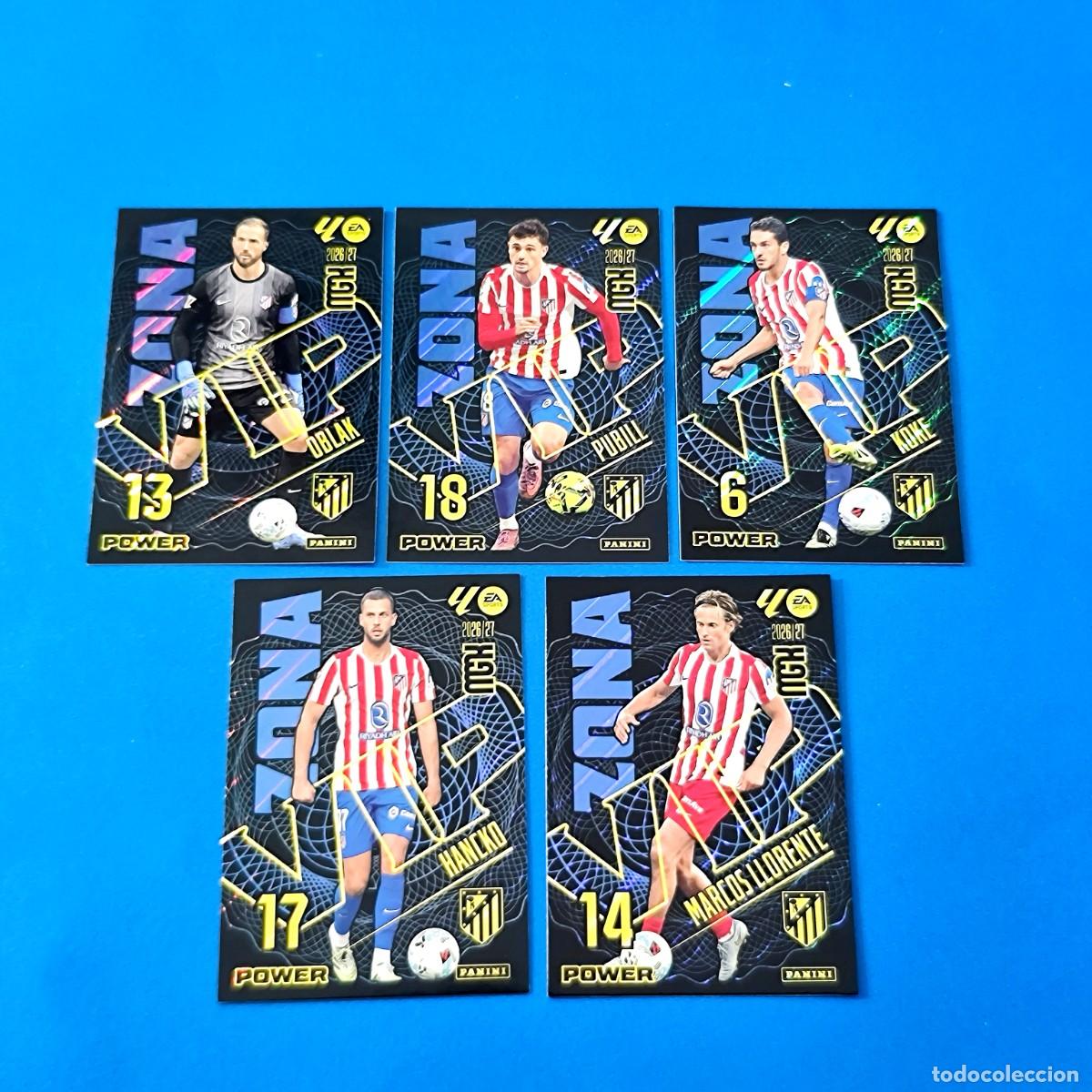 Cromos de Futebol: Megacracks 2026 2027 / 26 27 Zona Vip Power Atl&eacute;tico de Madrid Pubill Llorente Koke Oblak Hancko