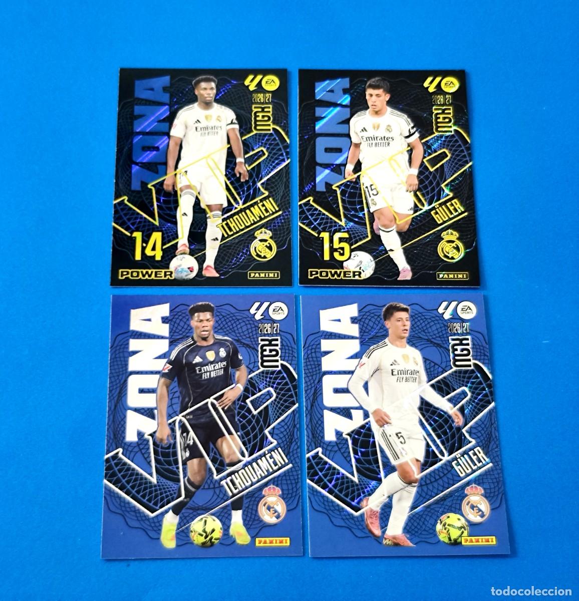 Cromos de f&uacute;tbol: Megacracks 2026 2027 / 26 27 Zona Vip - Zona Vip Power Tchouam&eacute;ni G&uuml;ler Real Madrid
