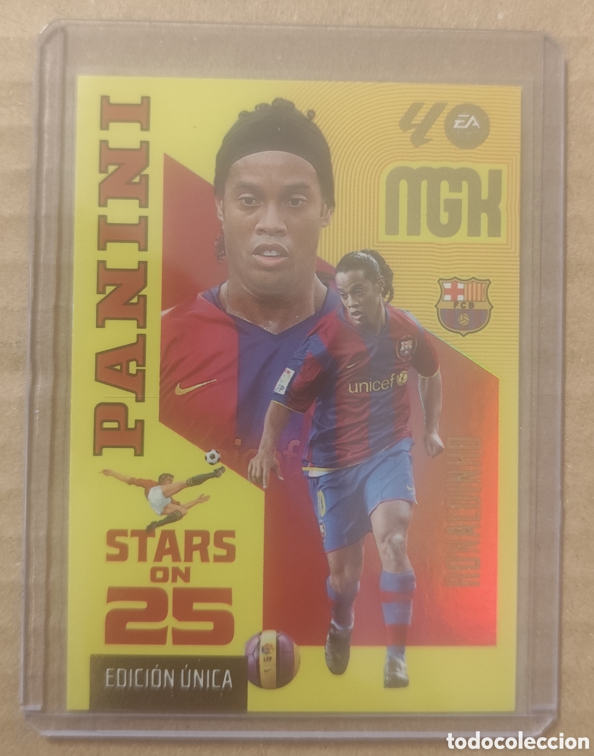 Cromos de f&uacute;tbol: MEGACRACKS 2026 2027 STARS ON 25 EDICI&Oacute;N &Uacute;NICA RONALDINHO