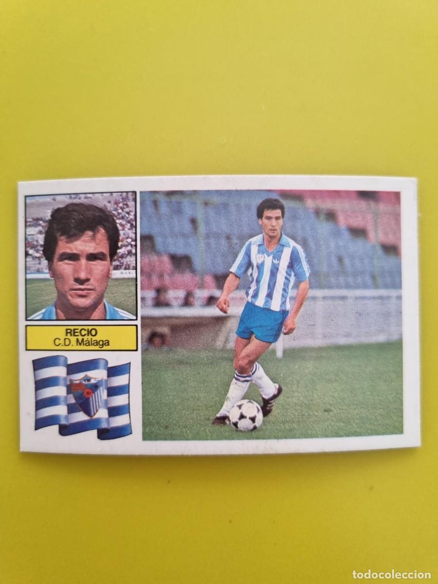 Fu&szlig;ball-Sticker: CROMO FUTBOL LIGA ESTE RECIO CD M&Aacute;LAGA NUNCA PEGADO SIN PEGAR 82 83 1982 1983 AR826