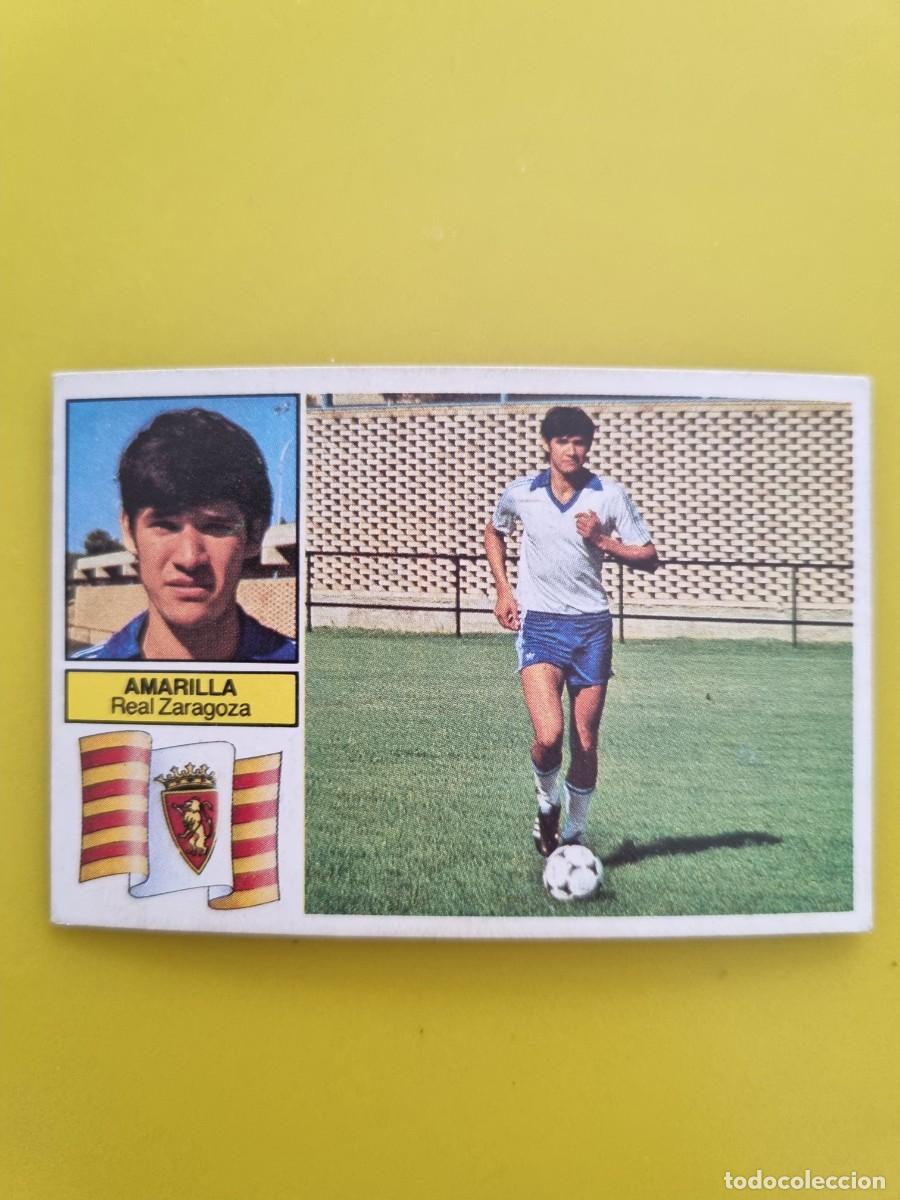 Cromos de f&uacute;tbol: CROMO FUTBOL LIGA ESTE AMARILLA REAL ZARAGOZA NUNCA PEGADO SIN PEGAR 82 83 1982 1983 AR826