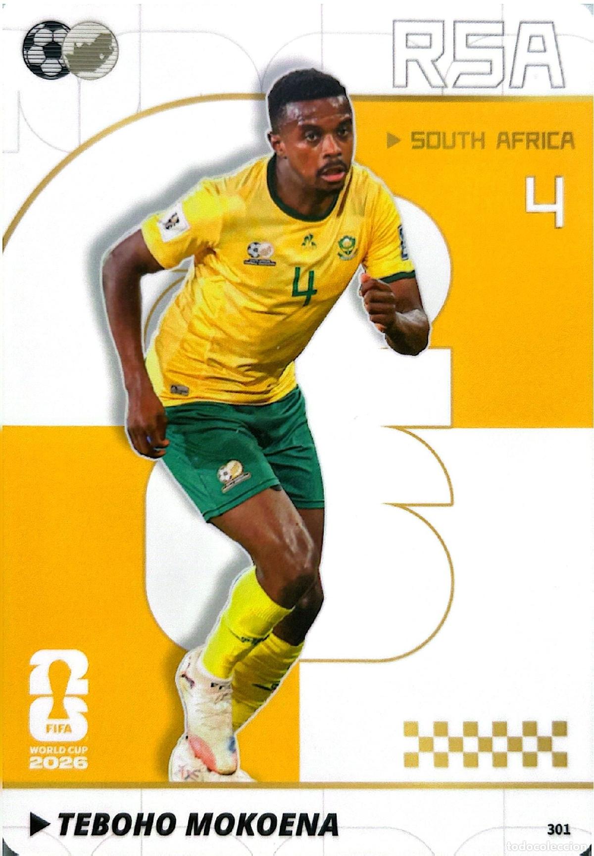 Fu&szlig;ball-Sticker: Cromo Teboho Mokoena Sud&aacute;frica Panini Kayou FIFA World Cup USA-M&eacute;xico-Canad&aacute; 2025-2026