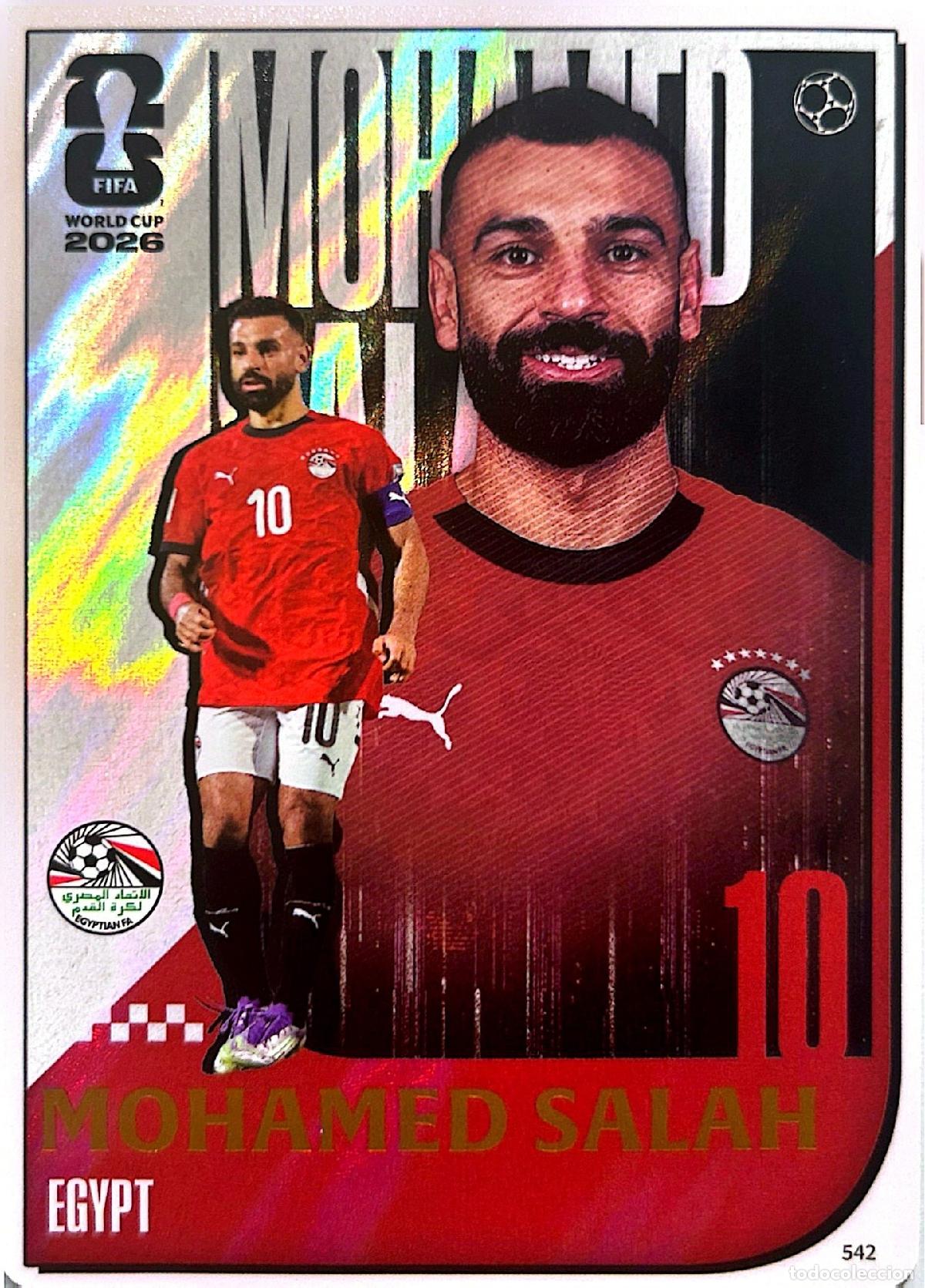 Fu&szlig;ball-Sticker: Cromo Mohamed Salah Egipto Panini Kayou FIFA World Cup USA-M&eacute;xico-Canad&aacute; 2025-2026