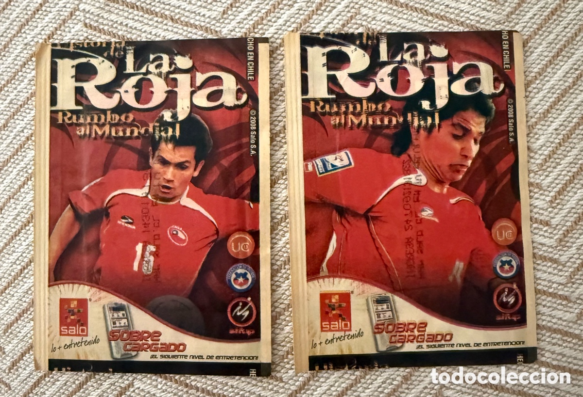 Cromos de f&uacute;tbol: Sobre sin abrir La Roja Rumbo al Mundial Chile precio por unidad