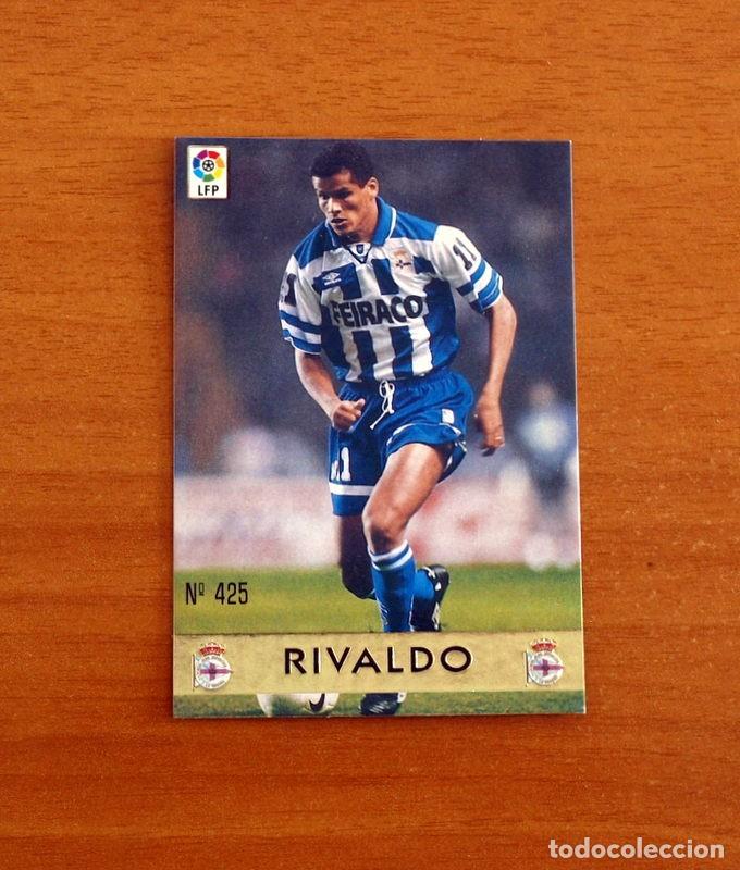 Cromos de f&uacute;tbol: Deportivo La Coru&ntilde;a - N&ordm; 425 Rivaldo - El Mejor - Mundicromo ficha de la Liga 1997-1998, 97-98