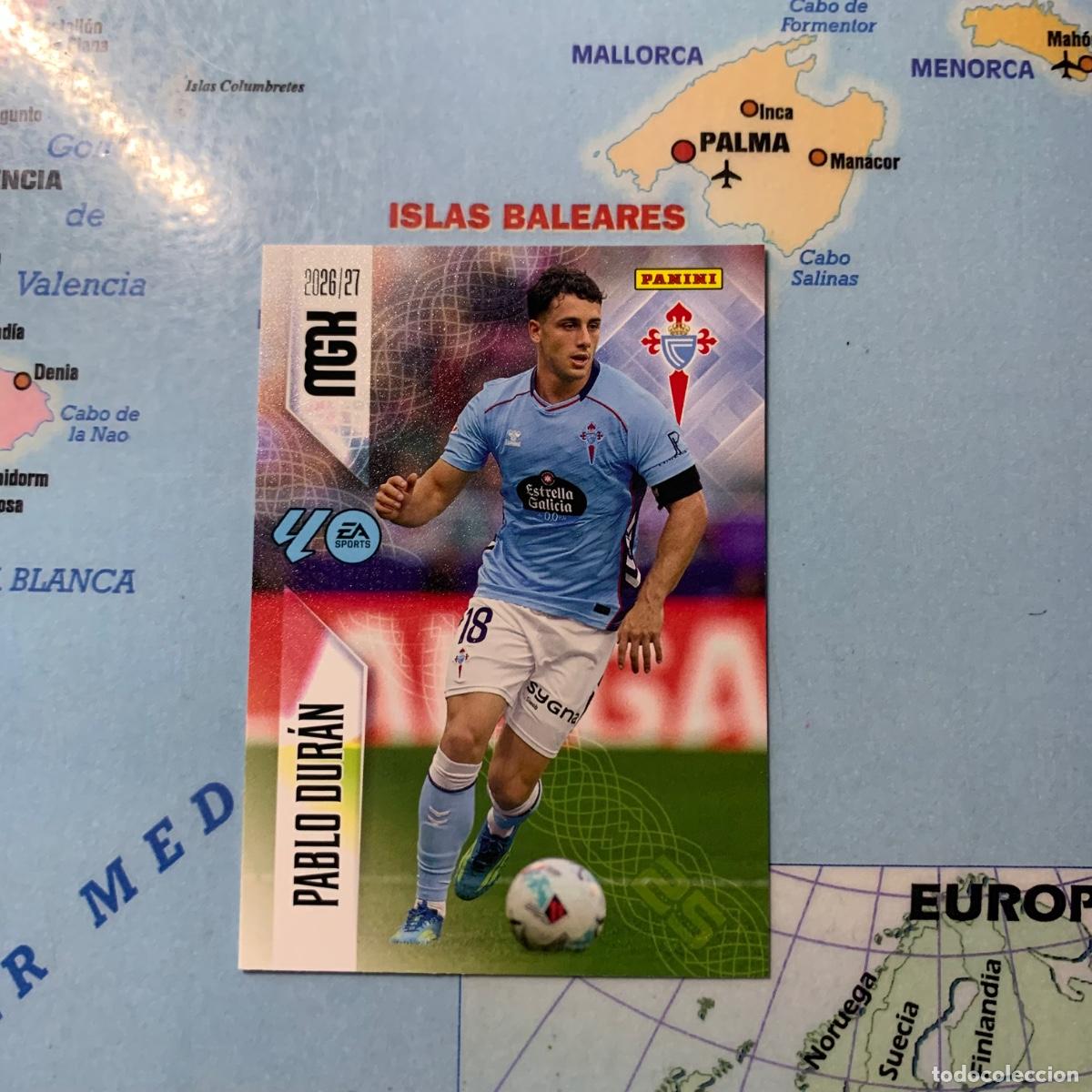 Cromos de f&uacute;tbol: Pablo Duran n&uacute;mero 123 del Celta megacracks 26-27 2026-2027