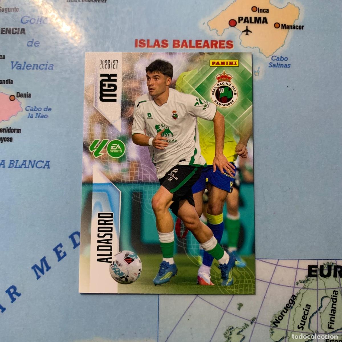 Fu&szlig;ball-Sticker: Aldasoro n&uacute;mero 283 del Racing de Santander megacracks 26-27 2026-2027