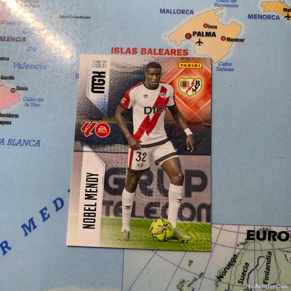 Cromos de f&uacute;tbol: Nobel Mendy n&uacute;mero 295 del Rayo Vallecano megacracks 26-27 2026-2027