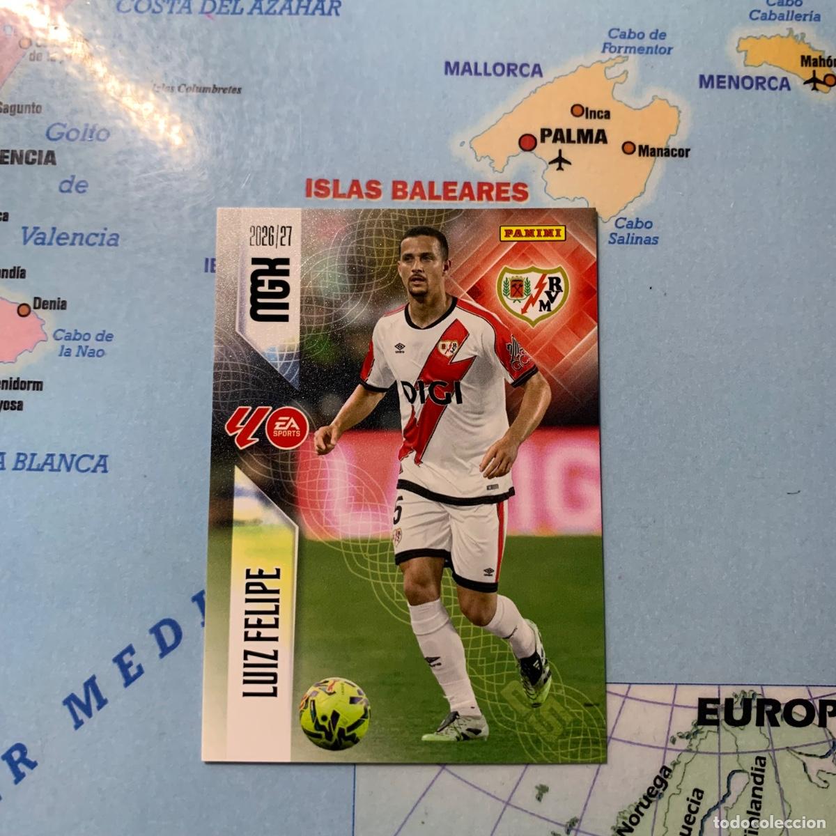 Cromos de f&uacute;tbol: Luiz Felipe n&uacute;mero 296 del Rayo Vallecano megacracks 26-27 2026-2027