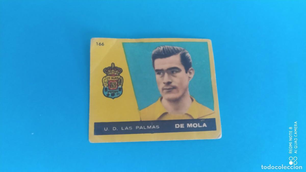 Cromos de f&uacute;tbol: DE MOLA 166 LAS PALMAS CAMPEONES 1960 BRUGUERA NUNCA PEGADO , F