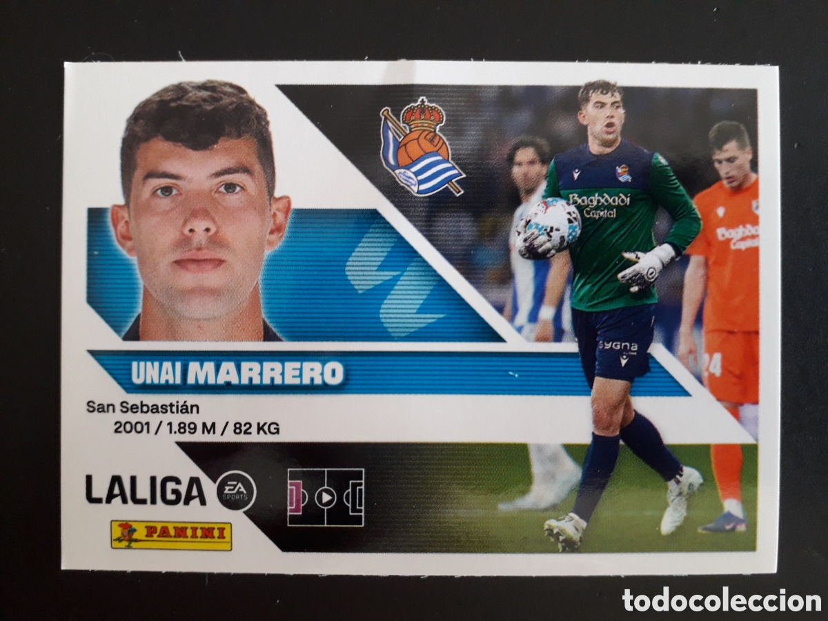 Cromos de f&uacute;tbol: MARRERO, REAL SOCIEDAD N&deg; 4 ED ESTE 2026 2027 26 27 SIN PEGAR PEDIDO M&Iacute;NIMO 3&euro;