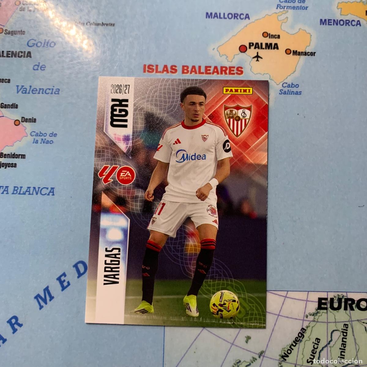 Cromos de f&uacute;tbol: Vargas n&uacute;mero 337 del Sevilla megacracks 26-27 2026-2027