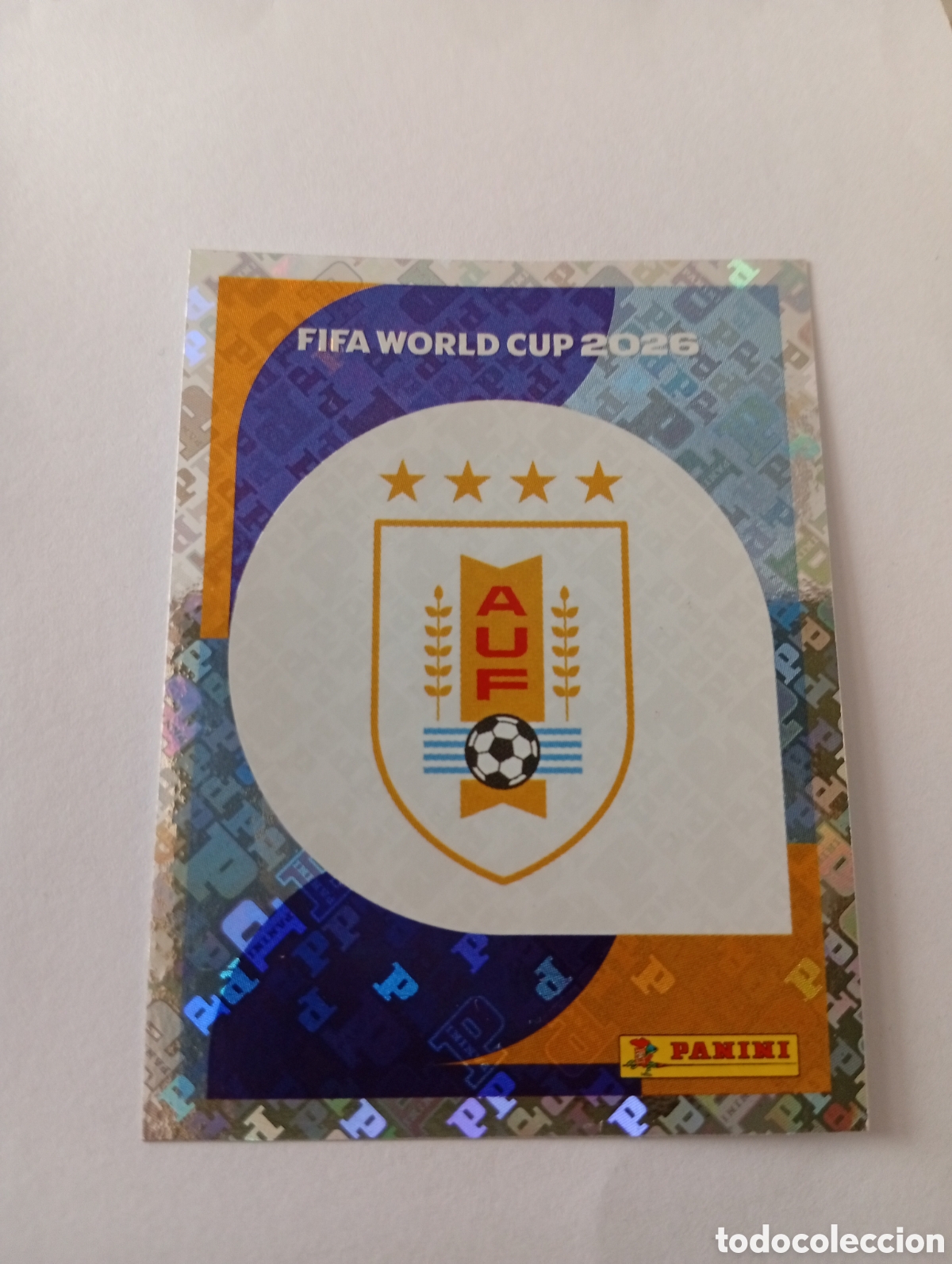 Cromos de f&uacute;tbol: ESCUDO DE URUGUAY - URU 1 - MUNDIAL DE FUTBOL - FIFA WORLD CUP 2026