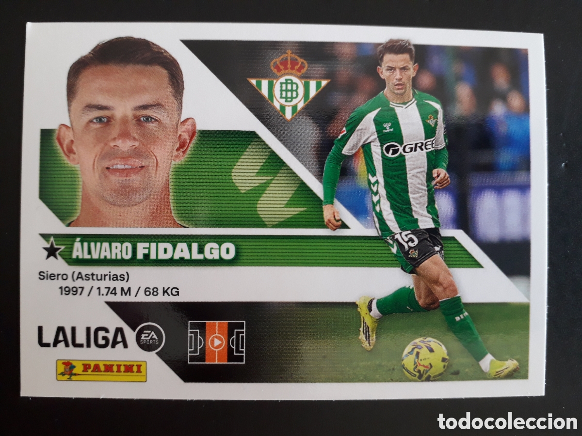 Fu&szlig;ball-Sticker: FIDALGO, BETIS N&deg; 12 ED ESTE 2026 2027 26 27 SIN PEGAR PEDIDO M&Iacute;NIMO 3&euro;