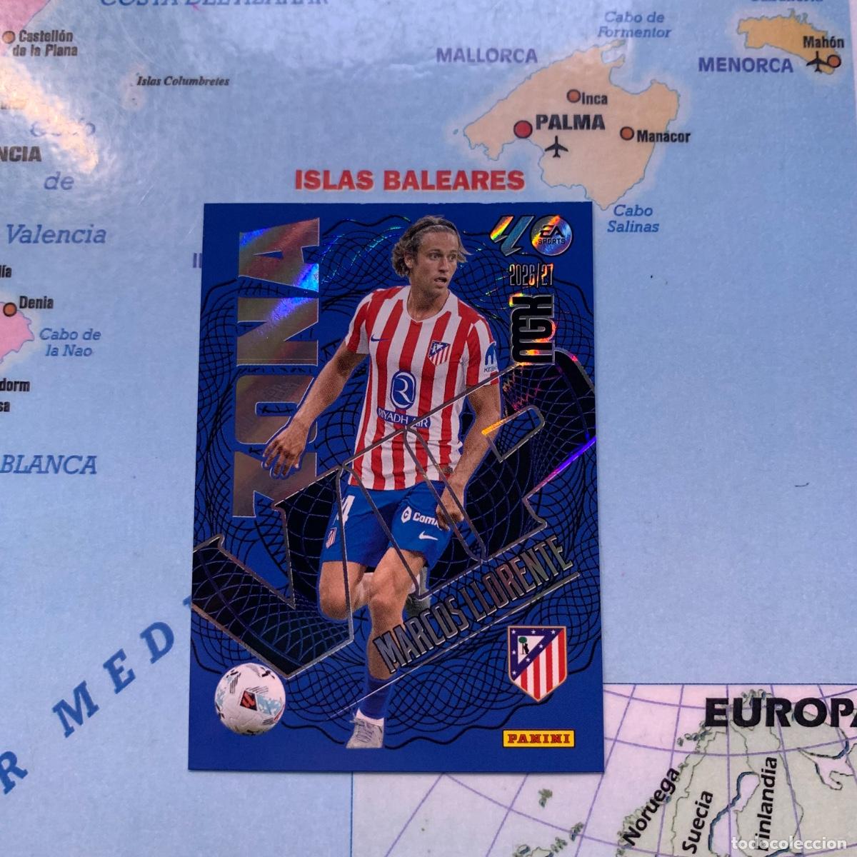 Cromos de f&uacute;tbol: Marcos Llorente serie vip n&uacute;mero 401 Del Atl&eacute;tico de Madrid megacracks 26-27 2026-2027