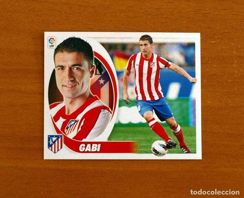 Cromos de f&uacute;tbol: Atl&eacute;tico Madrid - Gabi N&ordm; 8 - Liga 2012-2013, 12-13 - Ediciones Este - Nunca pegado