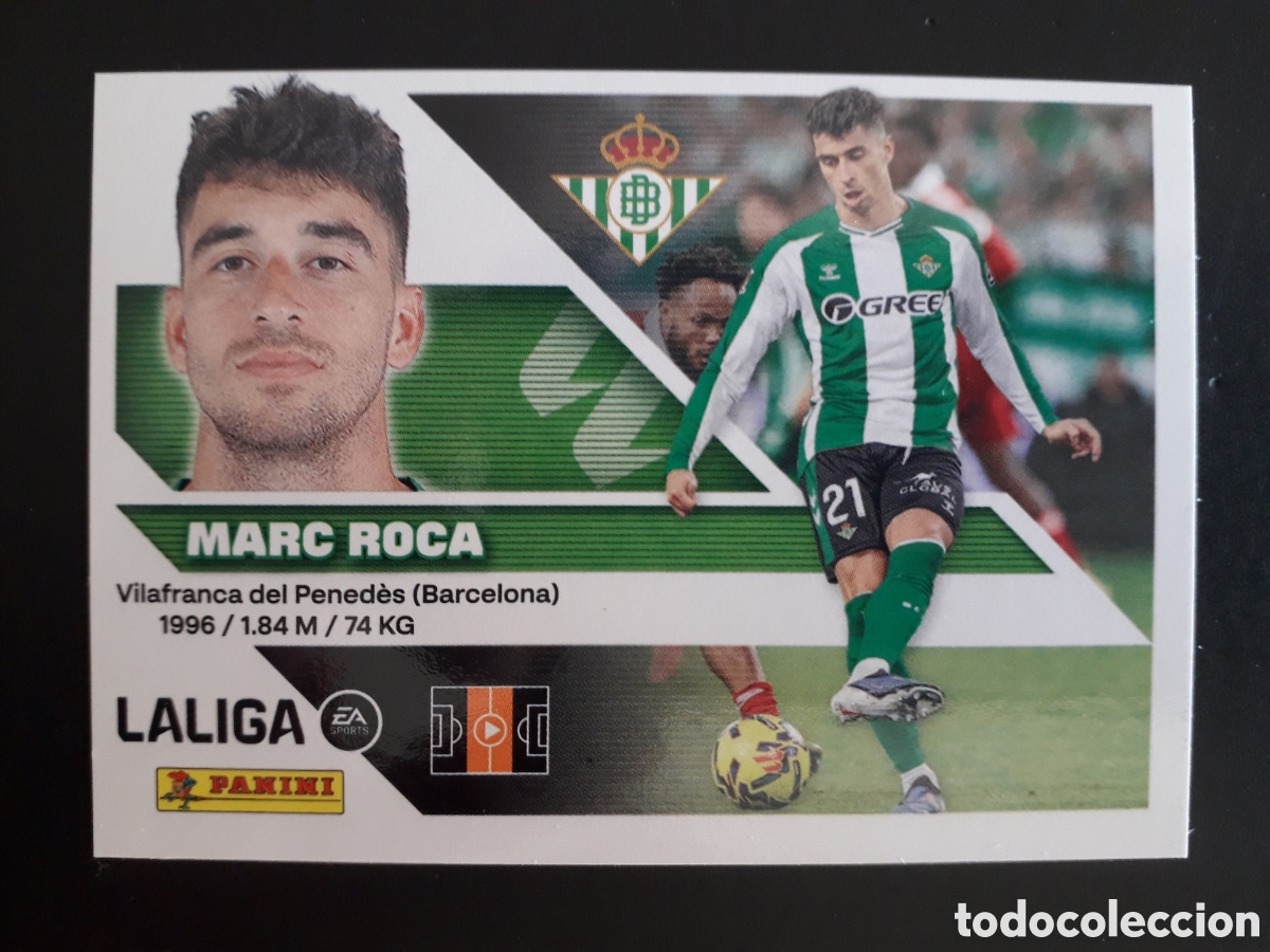 Cromos de f&uacute;tbol: MARC ROCA, BETIS N&deg; 10 ED ESTE 2026 2027 26 27 SIN PEGAR PEDIDO M&Iacute;NIMO 3&euro;