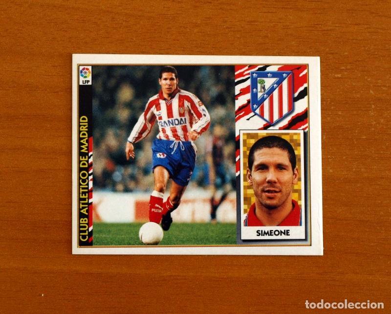 Cromos de f&uacute;tbol: Atl&eacute;tico de Madrid - Simeone - BAJA - Ediciones Este Liga 1997-1998, 97-98 - Nunca Pegado