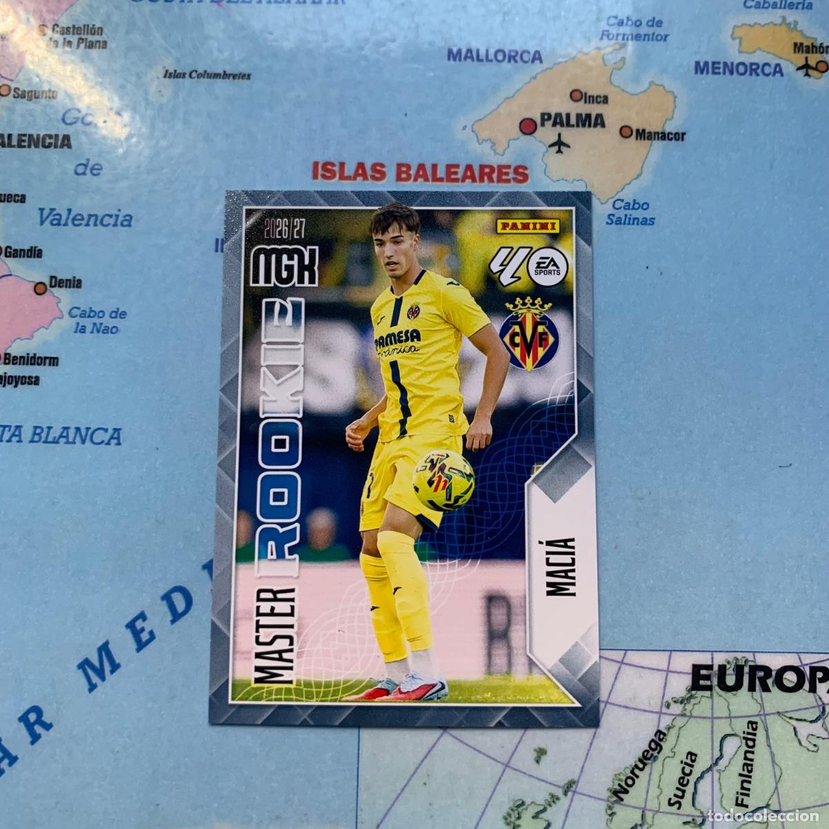 Cromos de f&uacute;tbol: Macia serie master Rookie n&uacute;mero 417 Del Villarreal megacracks 26-27 2026-2027