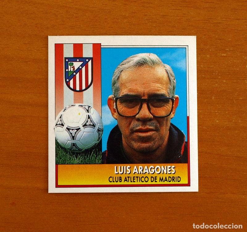 Cromos de f&uacute;tbol: Atl&eacute;tico Madrid - Luis Aragon&eacute;s, Entrenador - Ediciones Este Liga 1992-1993, 92-93 - Nunca pegado