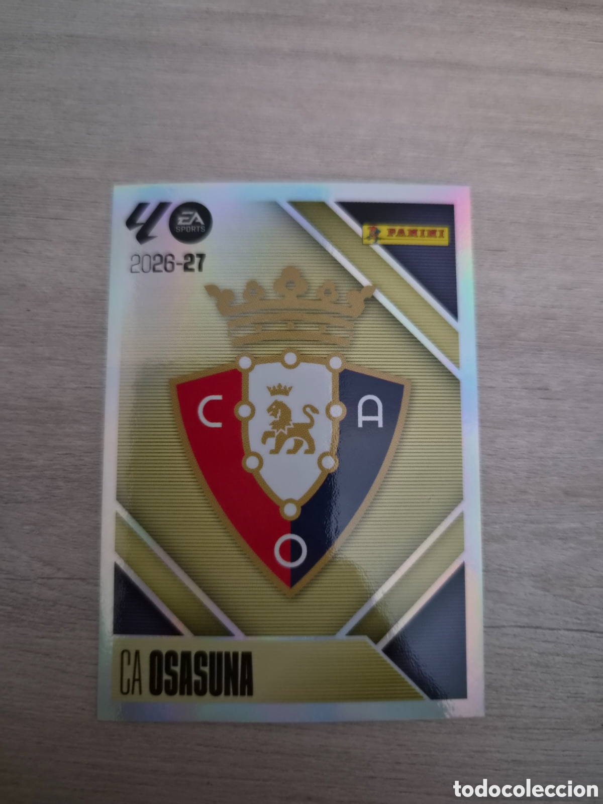Cromos de f&uacute;tbol: N&deg;1 Osasuna Escudo Liga Este 26/27