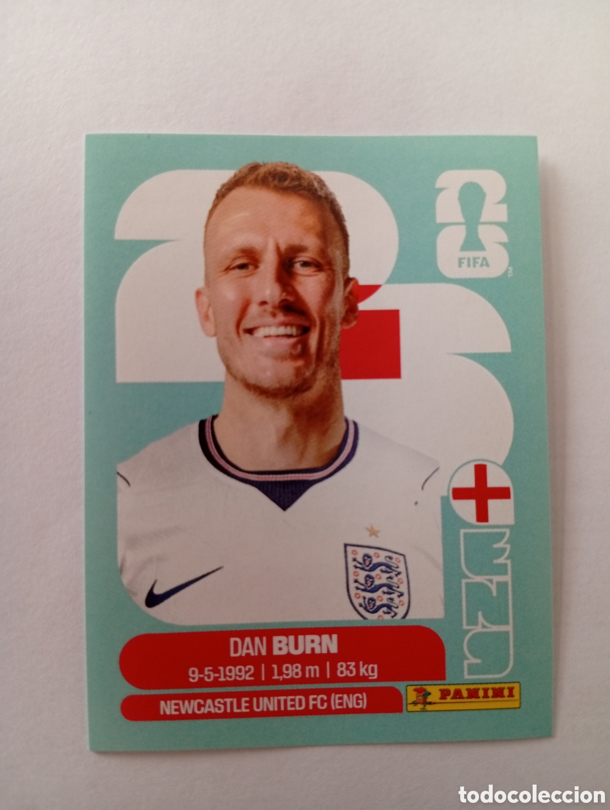 Cromos de f&uacute;tbol: 8 DAN BURN INGLATERRA FIFA WORLD CUP 2026
