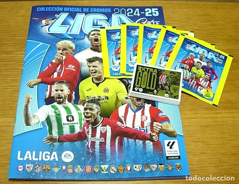 Cromos de f&uacute;tbol: Album de Cromos vac&iacute;o Liga 2024-25 Este Panini + 40 Cromos + 5 sobres sin abrir