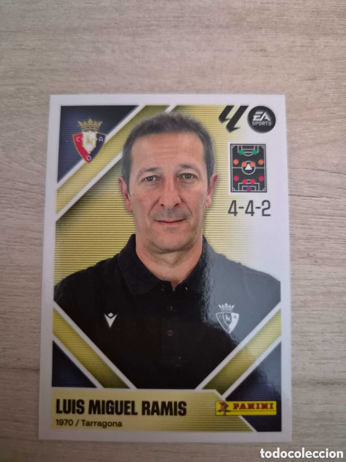 Cromos de f&uacute;tbol: N&deg;2 Osasuna Luis Miguel Ramis Liga Este 26/27