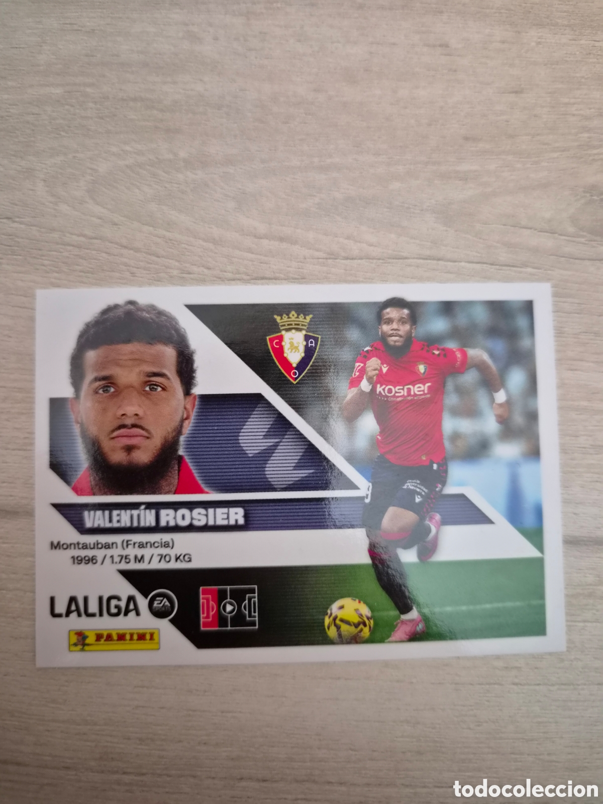 Cromos de f&uacute;tbol: N&deg;5A Osasuna Rosier Liga Este 26/27