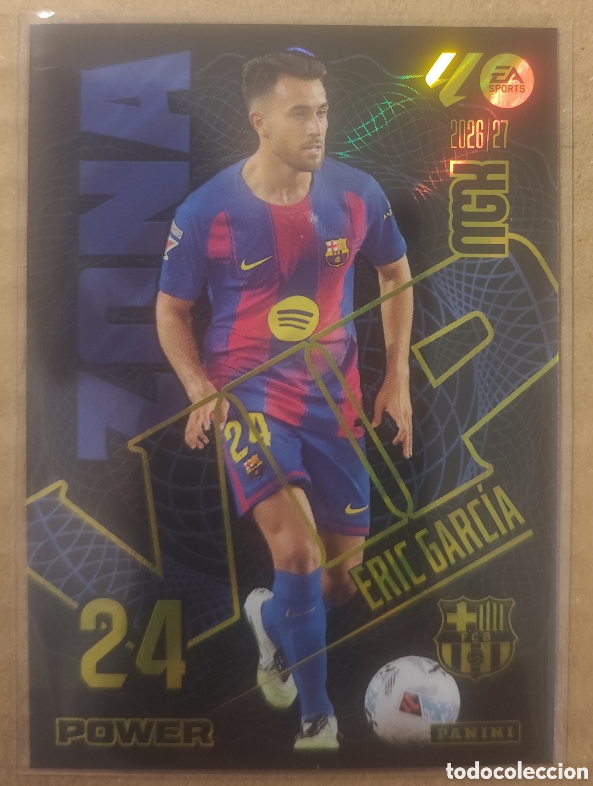 Cromos de f&uacute;tbol: MEGACRACKS 2026 2027 VIP POWER ERIC GARCIA