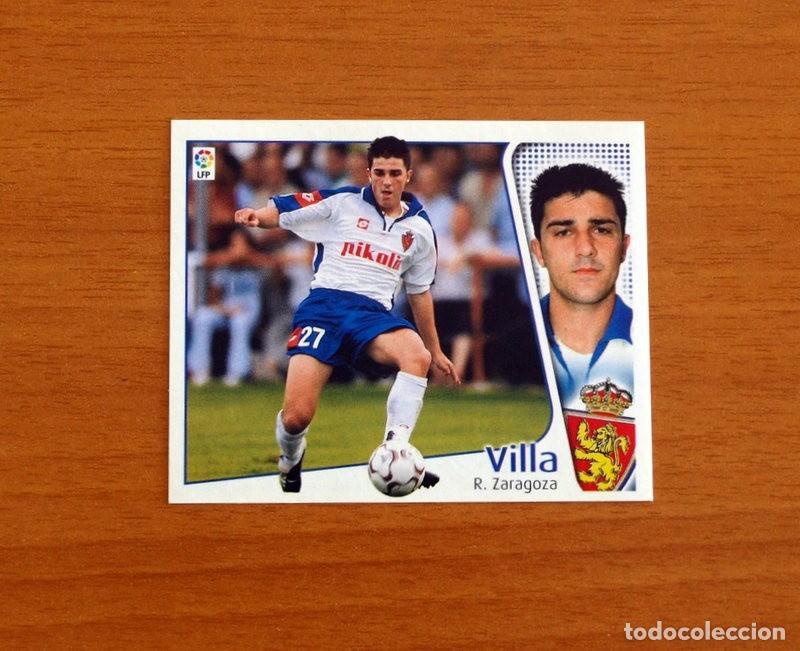 Cromos de f&uacute;tbol: Real Zaragoza - Villa - Ediciones Este Liga 2004-2005, 04-05 - Nunca Pegado
