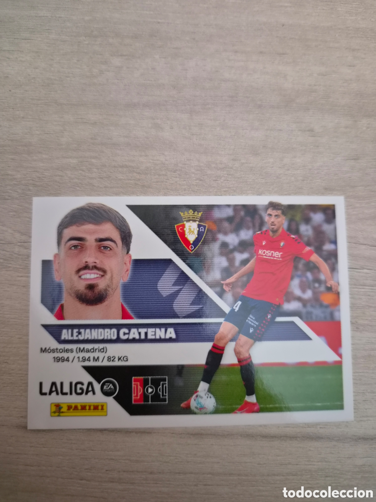 Cromos de f&uacute;tbol: N&deg;8 Osasuna Catena Liga Este 26/27