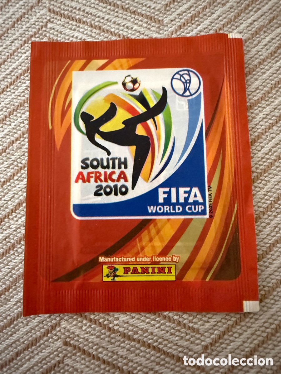 Cartes &agrave; collectionner de Football: Sobre sin abrir Panini de la Copa Mundial de la FIFA Sud&aacute;frica 2010 ESPA&Ntilde;A CAMPEONA PRIMER MUNDIAL
