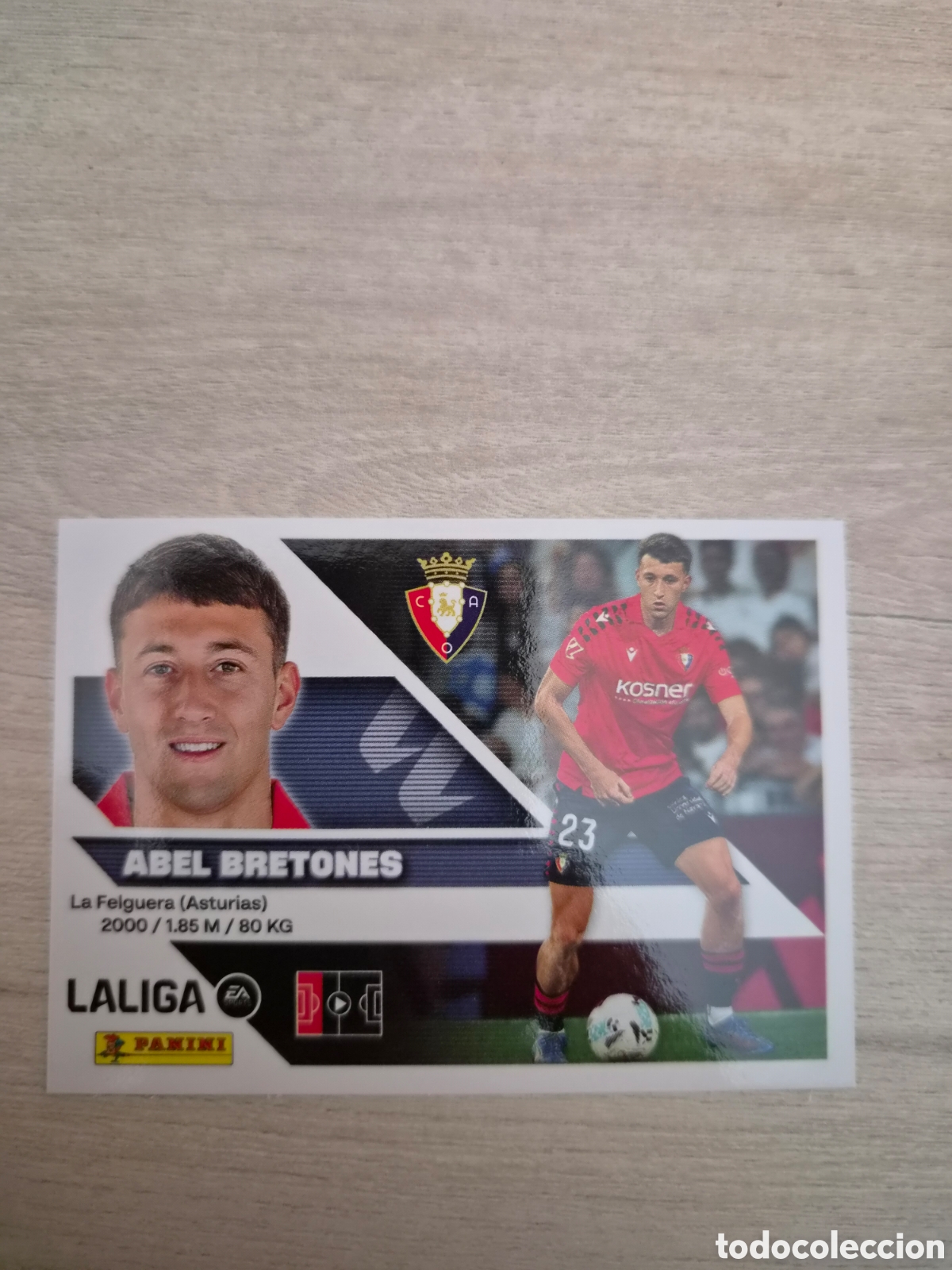 Cartes &agrave; collectionner de Football: N&deg;9 Osasuna Abel Bretones Liga Este 26/27