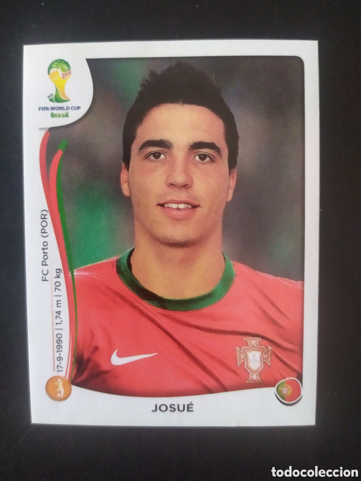 Cartes &agrave; collectionner de Football: Mundial FIFA Brasil 2014 Panini Josu&eacute; n&deg; 516 Portugal
