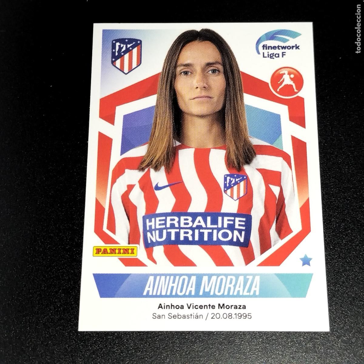 Cartes &agrave; collectionner de Football: N&ordm; 108 AINHOA MORAZA AT ATLETICO DE MADRID CROMOS FINETWORK LIGA F FEMENINA PANINI 2022 2023 22 23