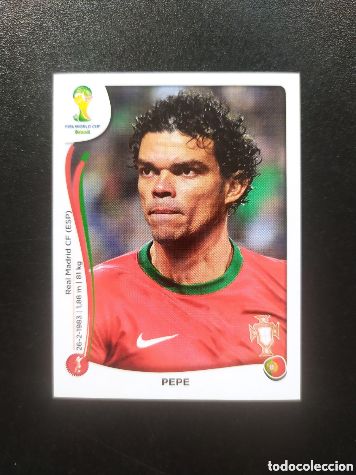 Cartes &agrave; collectionner de Football: Mundial FIFA Brasil 2014 Panini Pepe n&deg; 510 Portugal